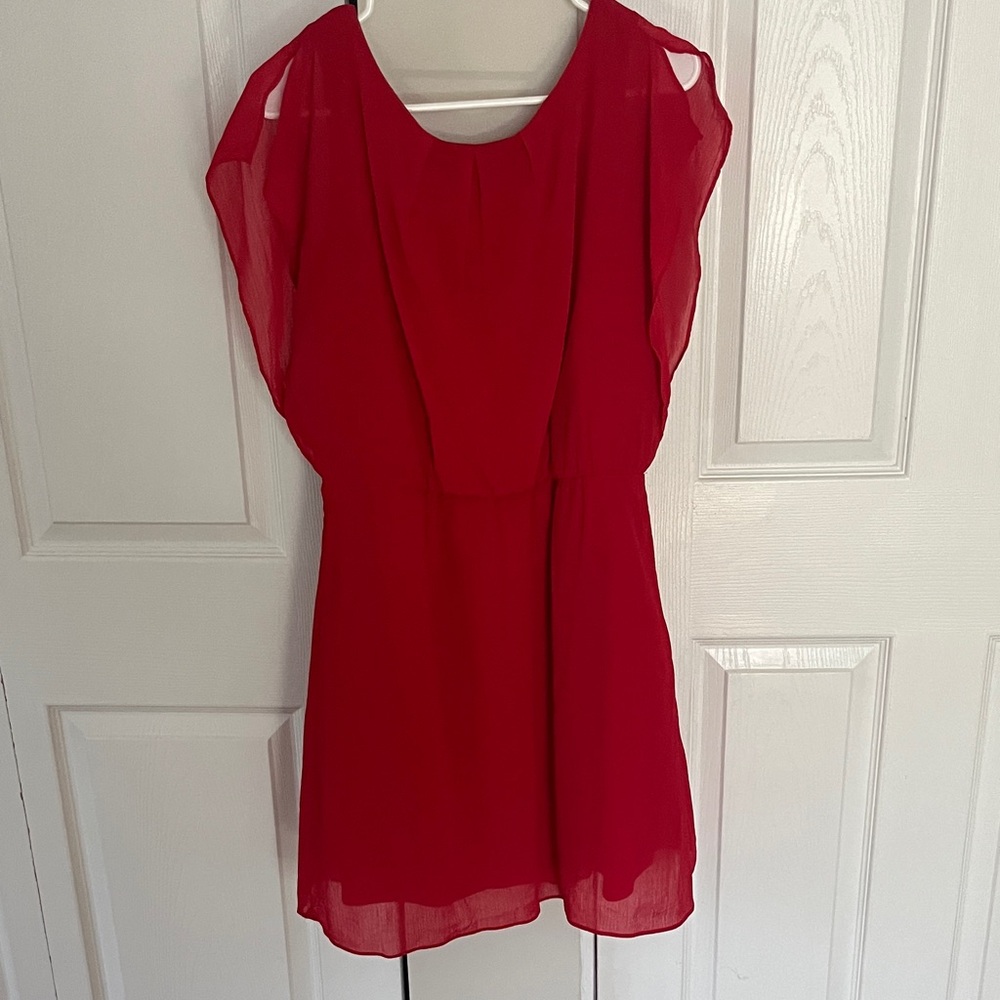 The Limited Vibrant Red Mini Dress